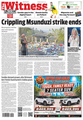 Cover of The Witness (South Africa)