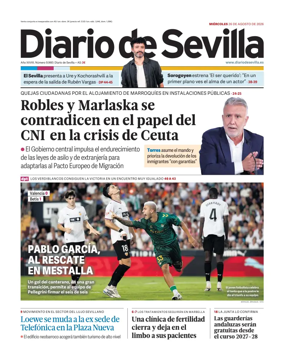 Cover of Diario de Sevilla