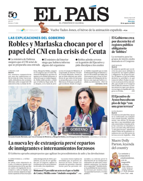 Cover of EL PAIS Euskadi