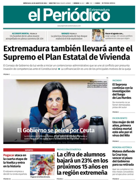 Cover of El Periodico Extremadura
