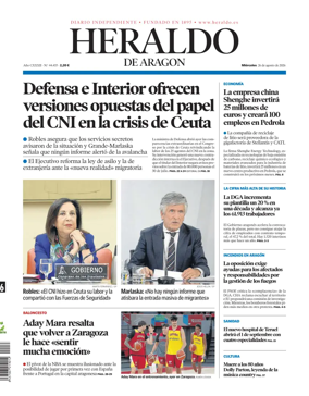 Cover of Heraldo de Aragon