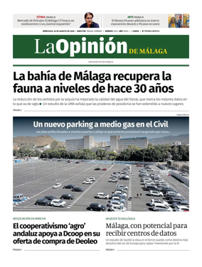 Cover of La Opinion de Malaga