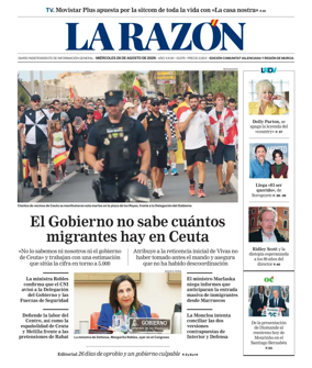 Cover of La Razon (Levante)