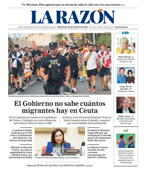 Cover of La Razon (Madrid)