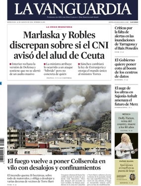Cover of La Vanguardia (1st Edition)