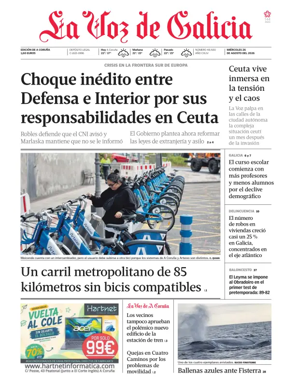 Cover of La Voz de Galicia (A Coruna)
