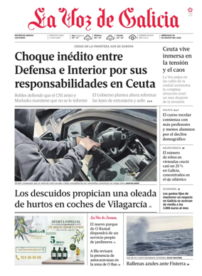 Cover of La Voz de Galicia (Arousa)