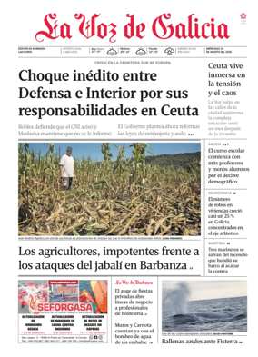 Cover of La Voz de Galicia (Barbanza)