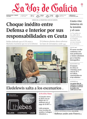 Cover of La Voz de Galicia (Deza)