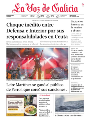 Cover of La Voz de Galicia (Ferrol)