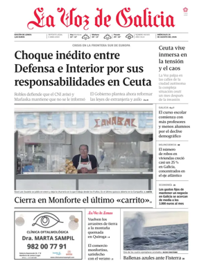 Cover of La Voz de Galicia (Monforte)