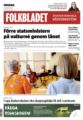 Cover of Folkbladet Vasterbotten