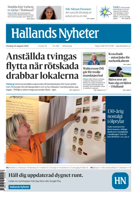 Cover of Hallands Nyheter