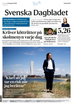 Cover of Svenska Dagbladet