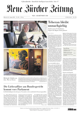 Cover of Neue Zurcher Zeitung