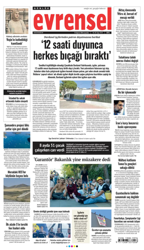 Cover of Evrensel Gazetesi