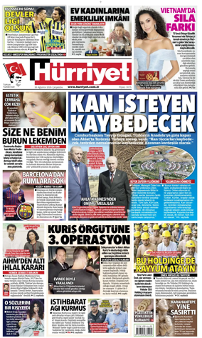 Cover of Hurriyet