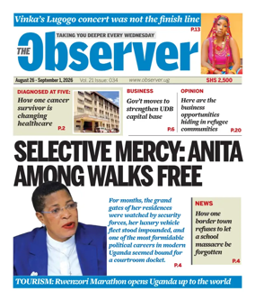 Cover of The Observer (Uganda)