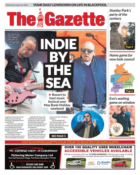 Cover of Blackpool Gazette