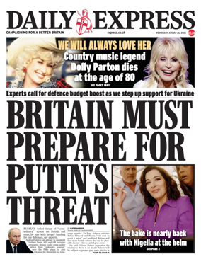 Cover of Daily Express
