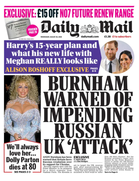 Cover of Daily Mail