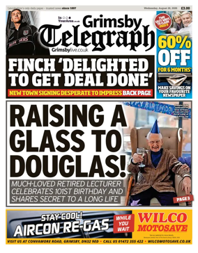 Cover of Grimsby Telegraph