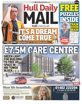 Cover of Hull Daily Mail