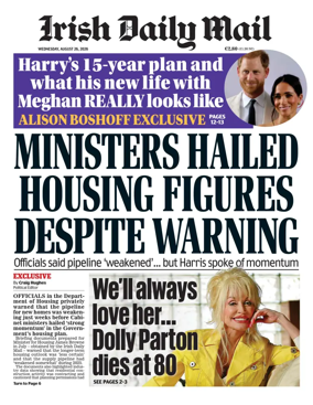Cover of Irish Daily Mail