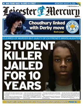 Cover of Leicester Mercury