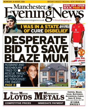 Cover of Manchester Evening News