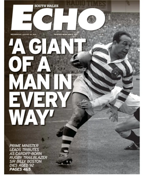 Cover of South Wales Echo