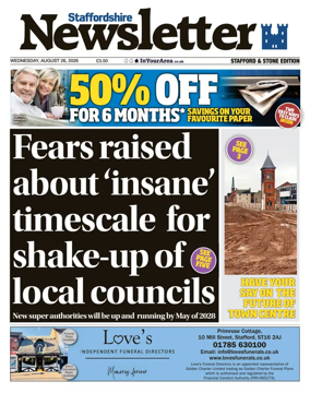 Cover of Staffordshire Newsletter