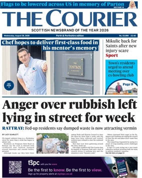 Cover of The Courier & Advertiser (Perth and Perthshire Edition)
