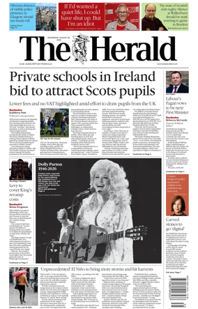 Cover of The Herald (Scotland)