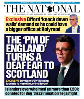 Cover of The National (Scotland)
