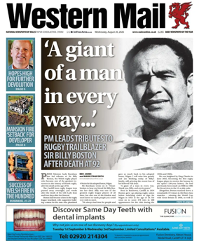 Cover of Western Mail