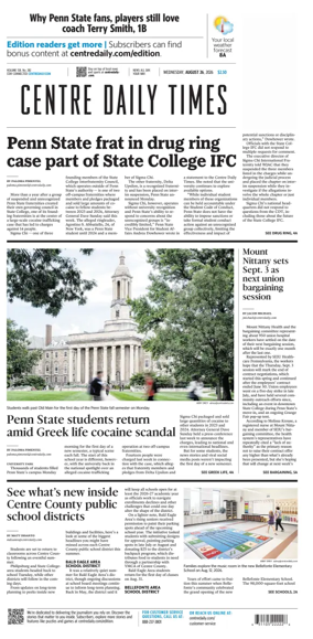 Cover of Centre Daily Times