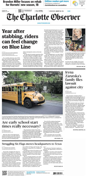 Cover of The Charlotte Observer