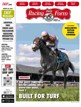 Cover of Daily Racing Form National Digital Edition