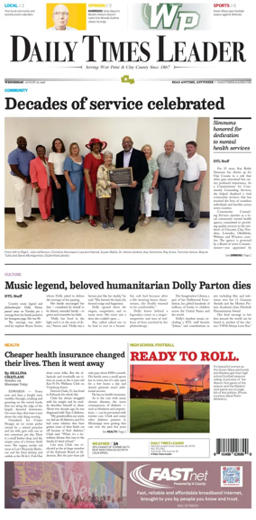 Cover of Daily Times Leader