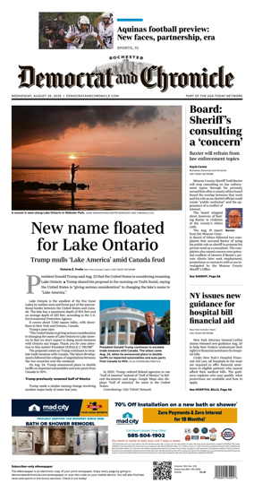 Cover of Democrat and Chronicle