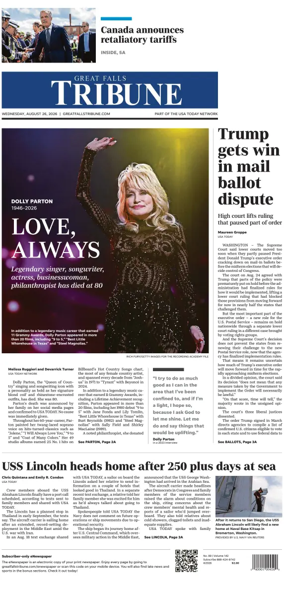Cover of Great Falls Tribune