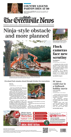 Cover of The Greenville News