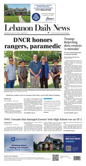 Cover of Lebanon Daily News