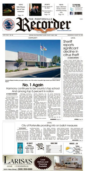 Cover of Porterville Recorder
