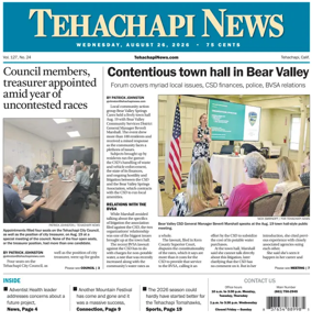 Cover of Tehachapi News
