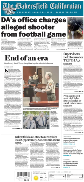 Cover of The Bakersfield Californian