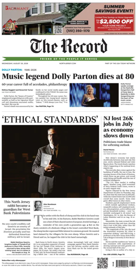 Cover of The Bergen Record