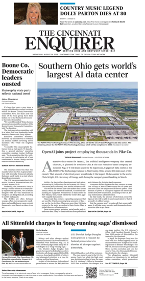 Cover of The Cincinnati Enquirer