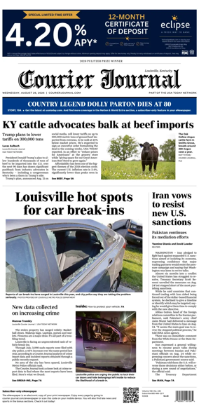 Cover of The Courier-Journal (Louisville)